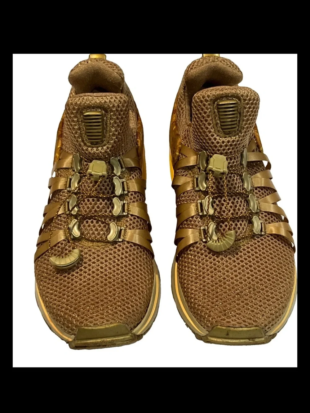 Nike Women’s Shox Gravity “Metallic Gold” Running, AQ8554-700, USA Size 8.5